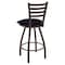 Holland Bar Stool Co 25" Swivel Counter Stool, Brnz Finish, Canter Twilight Seat X410 - alternate 3